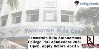 Ramnarain Ruia Autonomous College PhD Admissions 2025 Open; Apply Before April 5